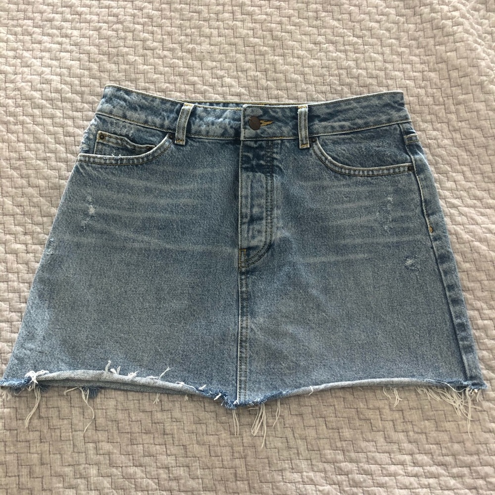 ba&sh denim skirt